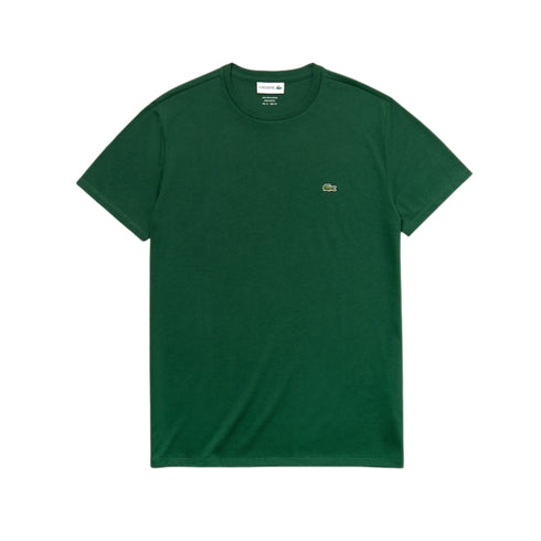 T-shirt Uomo Cotone Pima basica Verde LACOSTE- Francavilla Moda